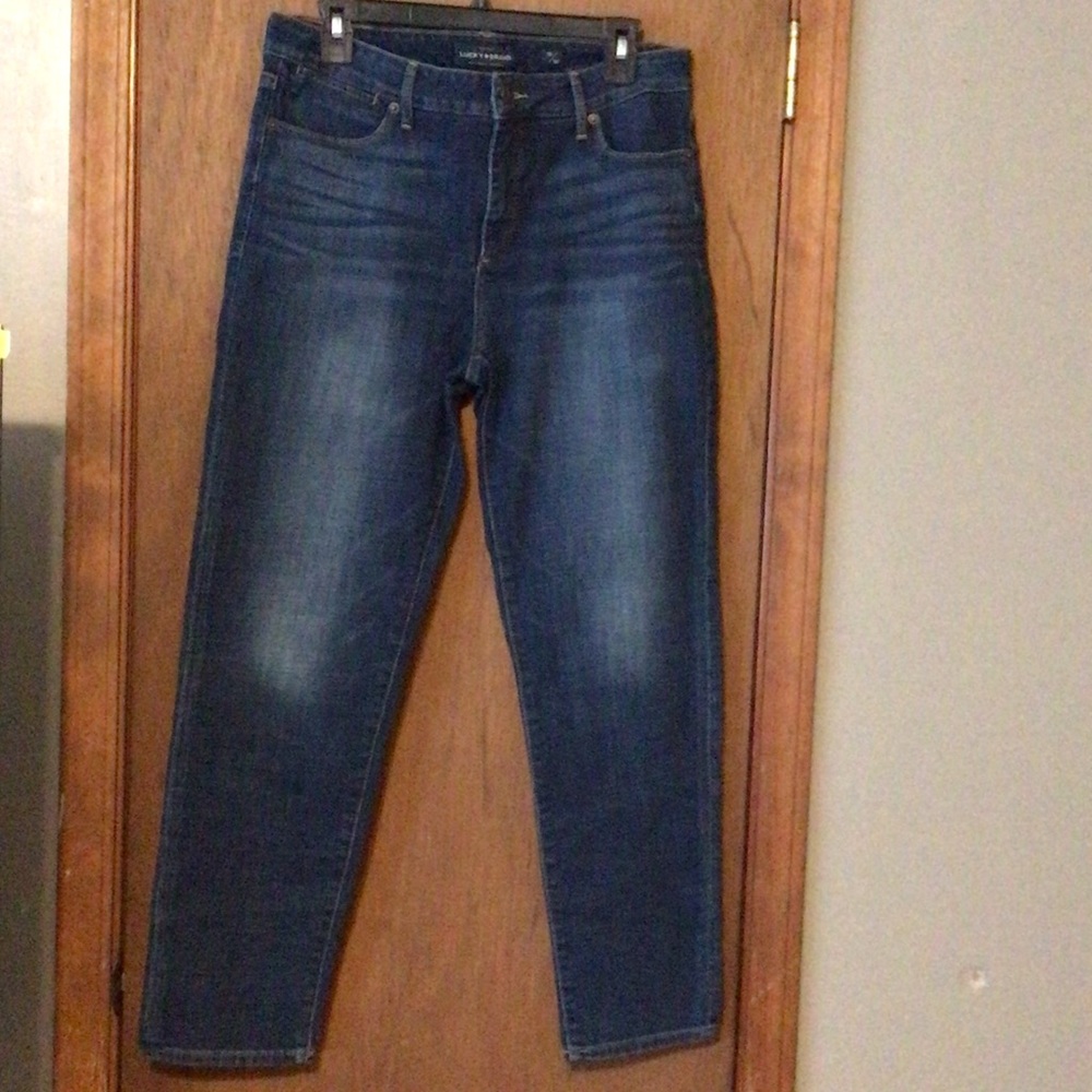 Lucky Brand Men's Dark Blue Straight Jeans